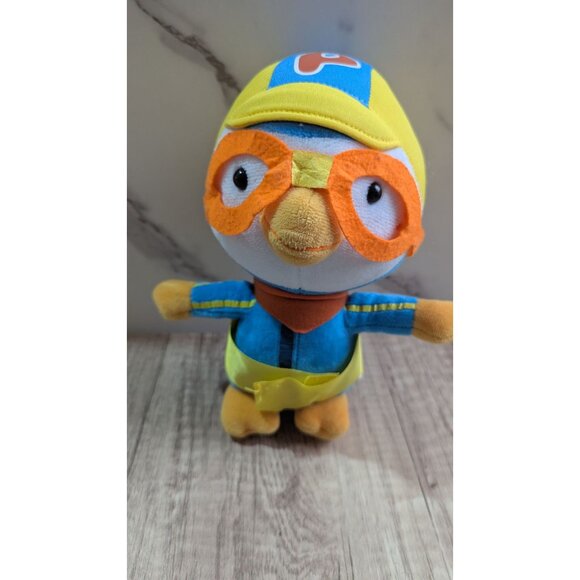 Pororo The Little Penguin Plush Toy With Yellow belt band 8" - Picture 5 of 8